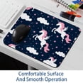 thumbnail image 6 of PhooArto Comfortable Mouse Pad Pink Unicorns White Cloud Pattern Desktop Mousepad , 21 x 25 cm Mouse Mat, Non-Slip Rubber Base, Improves Speed and Precision, 6 of 7