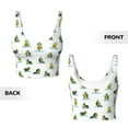 thumbnail image 5 of Fotbe Cute Avocado Yoga Pattern Womens' Sports Bra Longline Wirefree Padded with Medium Support Sports Moisture-Wicking Workou Vest,Tank Top-Medium, 5 of 7