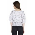 thumbnail image 5 of Moomaya Printed Batwing Tops For Women V-Neck Summer Casual Blouse Fashion Tunic, 5 of 8