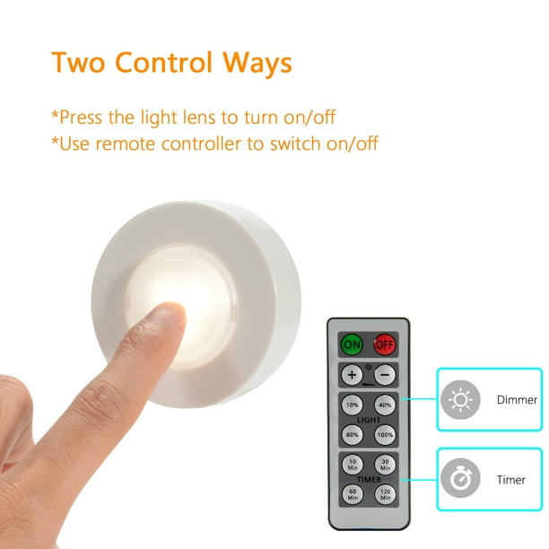 Wireless puck lights with switch deals