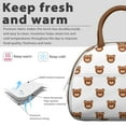 thumbnail image 2 of Polar Bear Lunch Box Bag – Cute and Functional Design with Artistic Pattern, Perfect for Work or School, 2 of 4