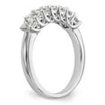 thumbnail image 6 of 14K White Gold Ring Band Wedding Diamond Square 7-Stone , Size 5, 6 of 6