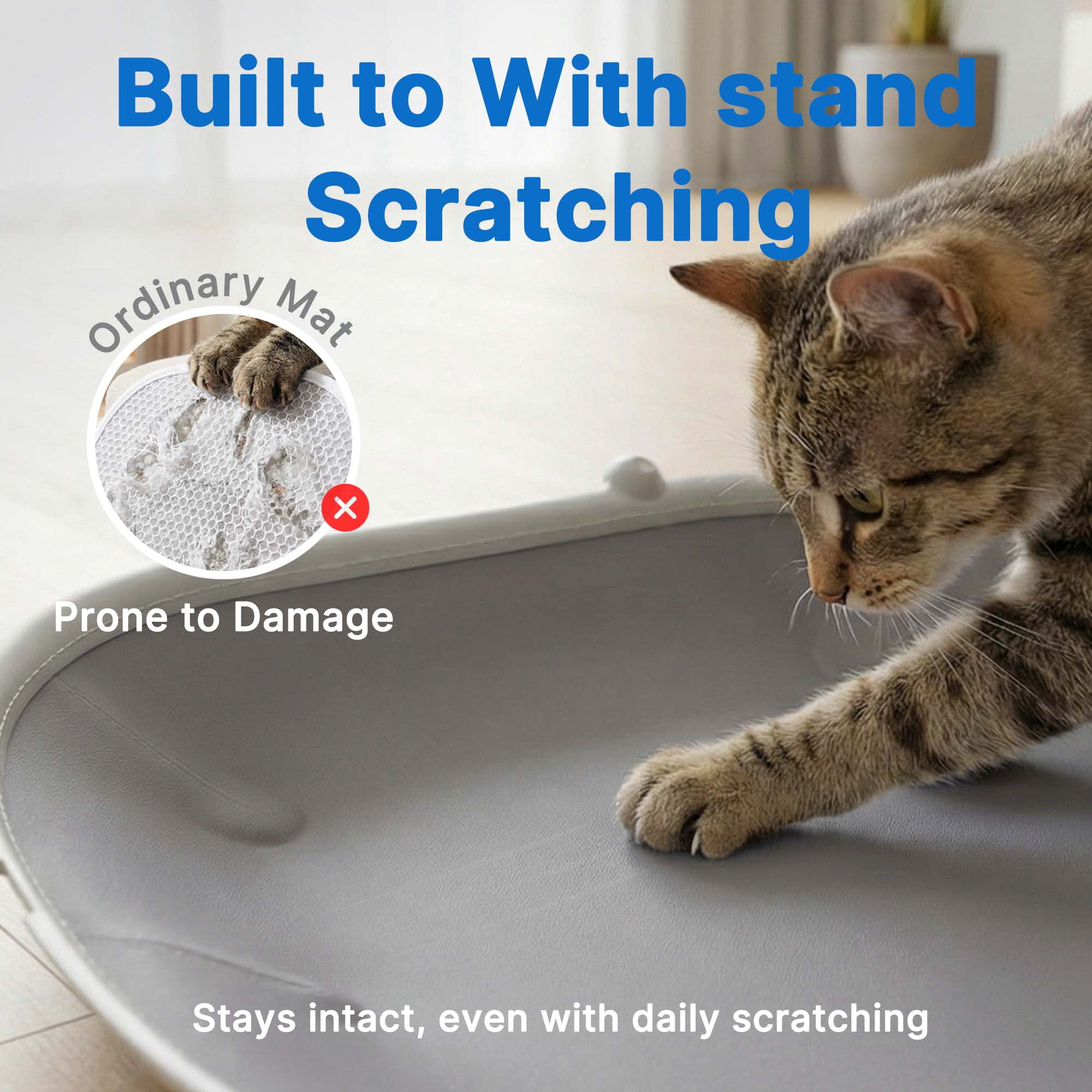 Aoruefar Replacement Cat Litter Pad for Automatic Litter Box, Waterproof Leakproof Litter Mat, Easy-Clean Non-Slip Liner