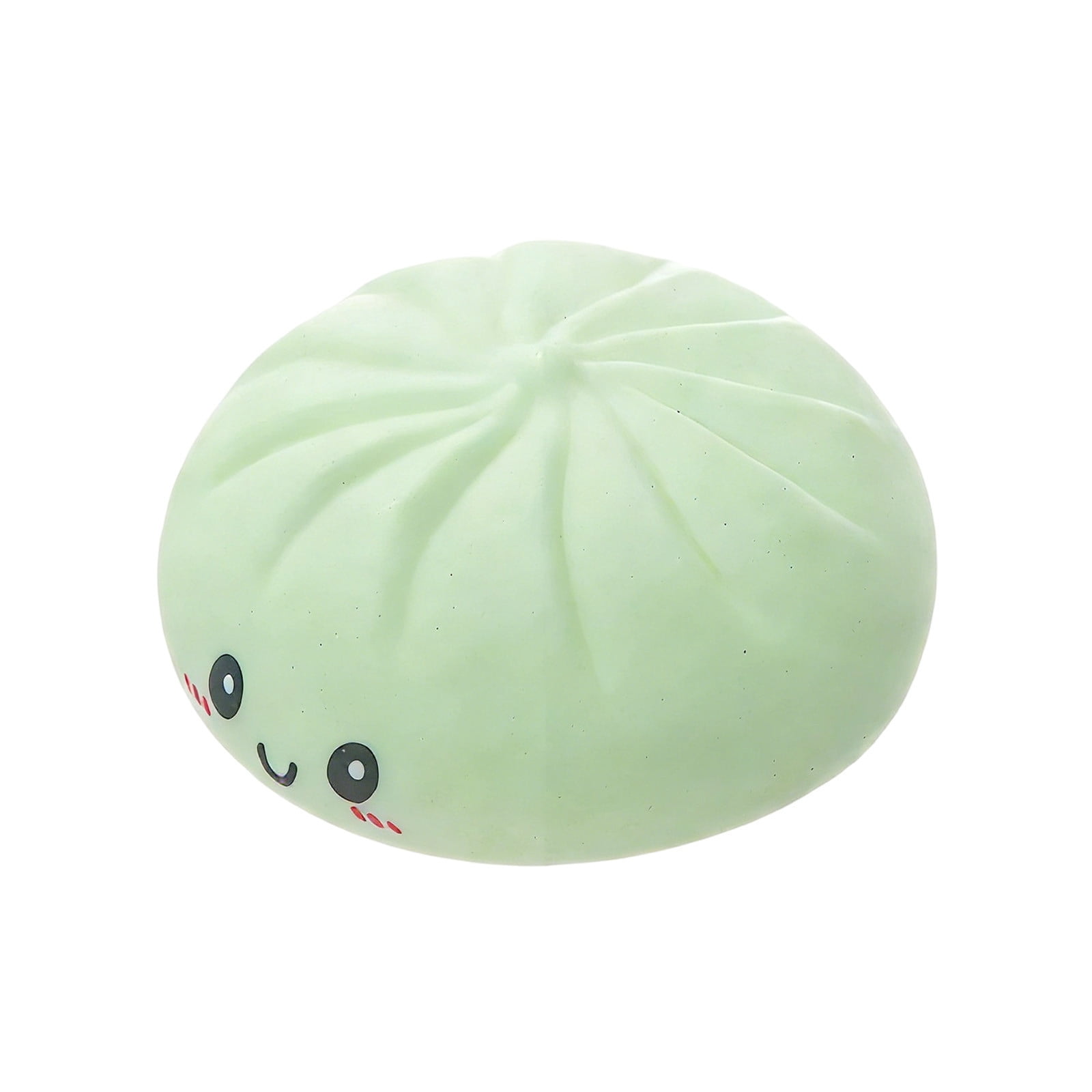 Gcvizuso Decompression Big Bun Stress Relief Ball, Imitation True and False Tool Silicone Squeeze Sensory Ball, Slow Springback Hand Pinching Release Gadget, Calming Set of 4