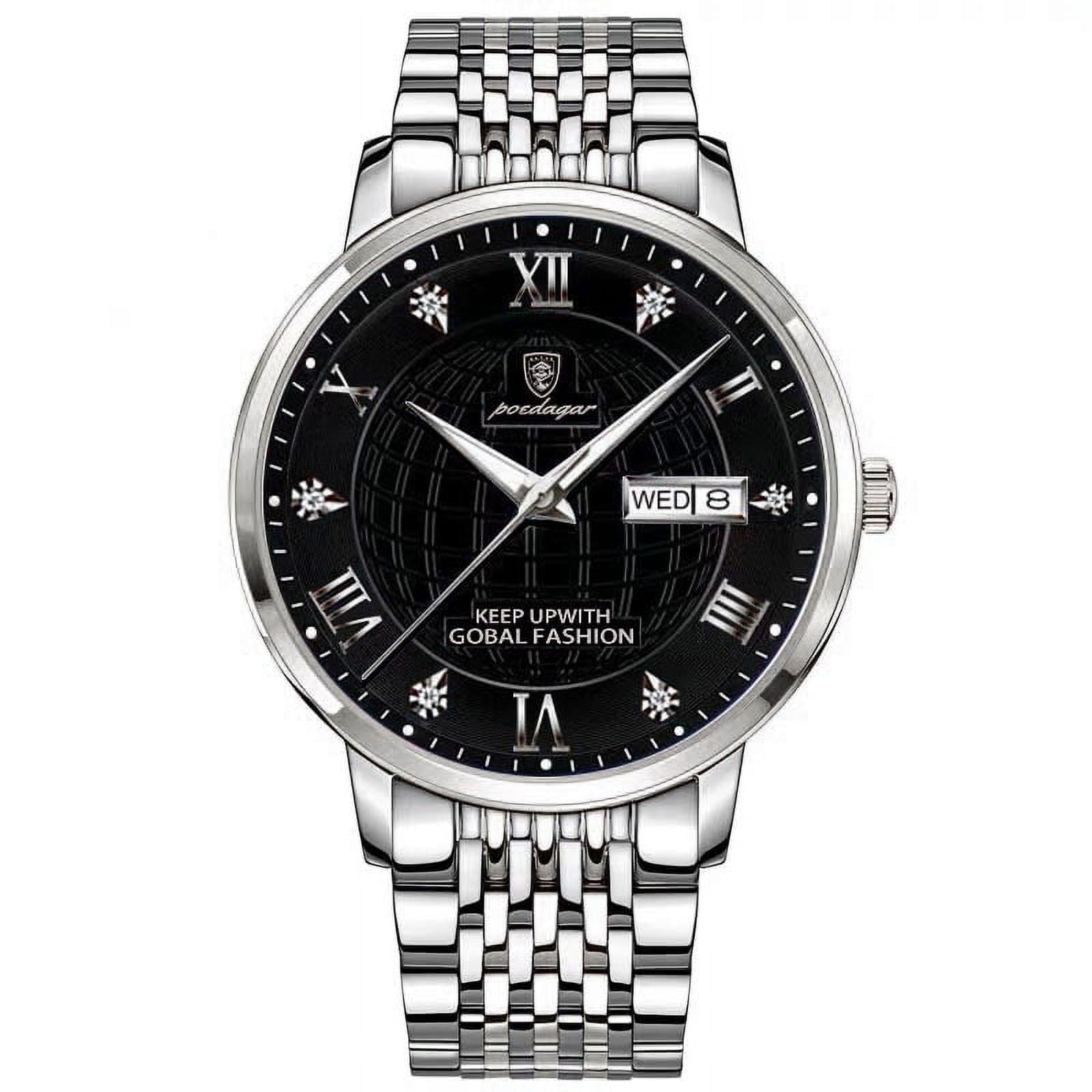 Swiss Brand POEDAGAR Men Watch Waterproof Luminous Sport Chronograph Stainless Steel Watches Man Luxury Fashion Quazt Wristwatch
