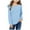 A_ Light Blue, variant on YLSDY 4-13 Years Girls Casual Loose Fit Tunic Tops Solid Blouses Sweaters Cute Crewneck Ruffle Long Sleeve Knit Pullover Sweater Tops Red 120