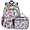 Multicolour 2, variant on Herdesigns Mushroom Large Backpack Set with Lunch Box Lightweight Water Resistant Travel Laptop Backpacks Casual Daypacks for Women Men