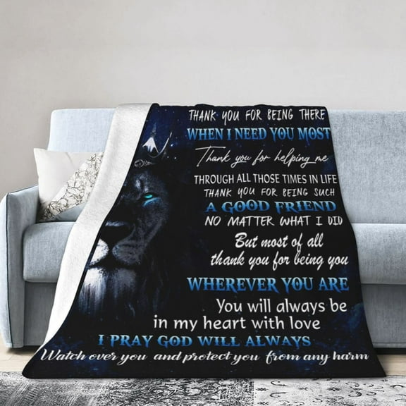 Gift For Brother Blanket Gifts For Kids Adults - Lightweight Throw Blanket For Bedroom Living Room Decor Soft Fuzzy Fleece Cozy Plush Bed Couch 80"X60"