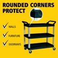 thumbnail image 4 of Utility Cart, Open Sided, Black, 4 of 13