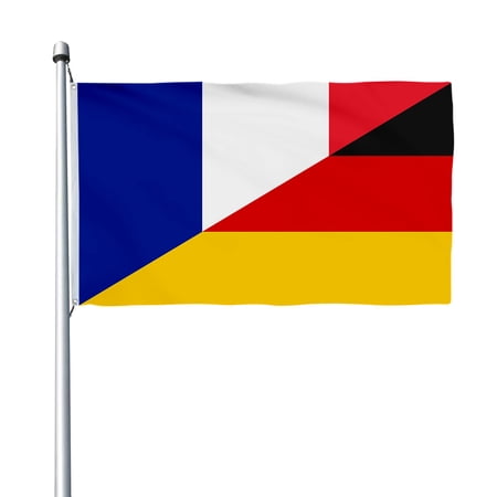 Aihccy France and Germany Flag with Brass Grommets Size - 3x5Ft