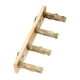 thumbnail image 3 of Puente de escalera de madera para pájaros, juguetes para masticar de pie para pájaros, entrenamiento de mascotas, juego de pájaros 4 secciones, 3 of 9