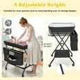 Gymax Baby Changing Table Portable Newborn Nursery Organizer Adjustable