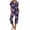 01 Purple, variant on Weiqiqre Womens Two Piece Sets Short Sleeve Shirt and Capri Pants Sleepwear Pjs Sets with Pockets