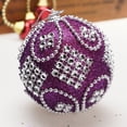 thumbnail image 4 of hulanddfd Glitter Sequin Foam Balls, 3.1 in Christmas Balls Hanging Ornaments for Xmas Tree Outdoor Decor and Holiday Party F, 4 of 6