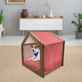 thumbnail image 3 of Retro Pet House, 50s 60s Iconic Pop Art Style Big White Polka Dots Picnic Vintage Old Theme Image, Outdoor & Indoor Portable Dog Kennel with Pillow and Cover, 5 Sizes, Vermilion White, by Ambesonne, 3 of 5