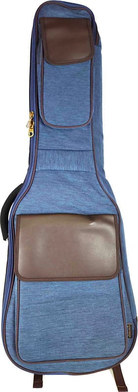 Barton GSP Messenger Electric Guitar Gig Bag, Blue Oxford