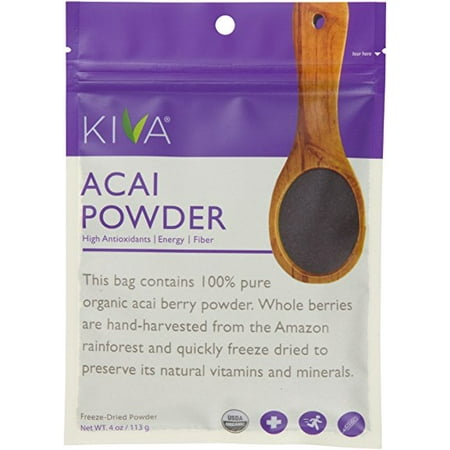 - Kiva Organic Acai Berry Powder - Non-GMO, RAW, Vegan (4.0-Ounce)