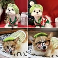 thumbnail image 5 of Harikaji Dog Beret Hat, Dog Cap with Adjustable Elastic Strap, Dog Costume Hair Accessory Photo Props, Pet Hat for Cat Small Medium Dog (Head Girth<14.5") Green, 5 of 7