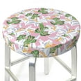 thumbnail image 3 of KLL Lilies Flowers Round Bar Chair Cushion Cover ,Bar Stool Protector with Elastic, Soft Washable, 3 of 6