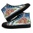 thumbnail image 4 of Christmas Church Oh Holy Night High Top Canvas Shoes Sneakers Black Size 6, 4 of 7