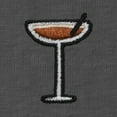 thumbnail image 2 of Dalix Espresso Martini Embroidered Lightweight Relaxed Jersey Tee Summer Cute Food Womens in Asphalt 2XL XX-Large, 2 of 5