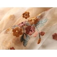 thumbnail image 3 of Women's Silk Wool Scarf Shawl - Lightweight Floral Embroidered Wrap for Wedding, Party, Prom Fashion Accessory, 3 of 5