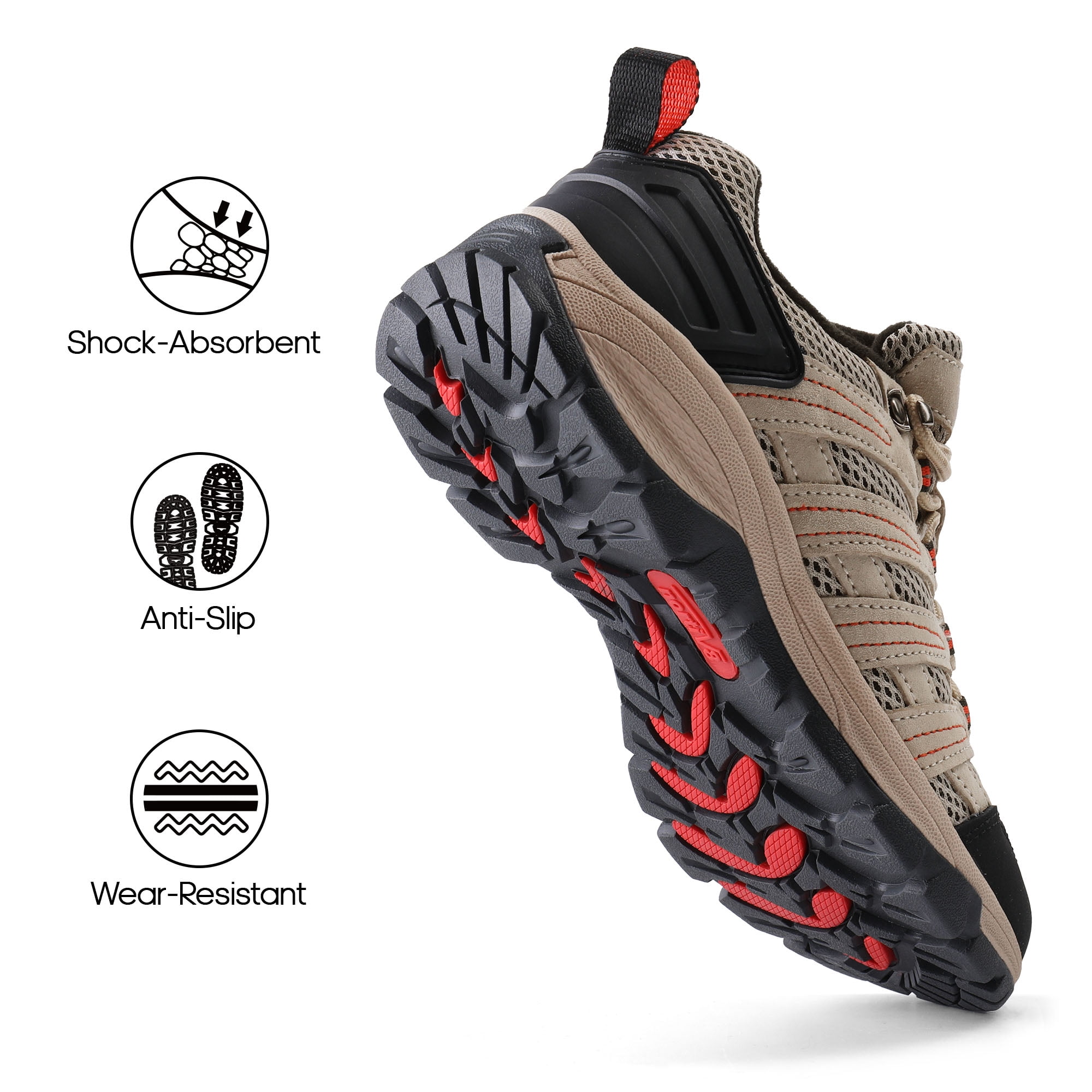 NORTIV 8 Women’s Lightweight Hiking Shoes Breathable Mesh Walking Sneakers for Outdoor Work