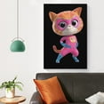thumbnail image 4 of Super Kitties Wall Hanging Painting Wall Art Canvas Paintings Posters Home Decorations 16x24inch(40x60cm), 4 of 8