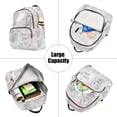 thumbnail image 5 of FORMRS Mini Backpack Purse for Women Quilted Travel Daypack Casual Shoulder Bag, Cartoon Elephant, 5 of 7