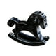 thumbnail image 4 of Caballito de madera de madera decorativo, de colección, artesanal, para decoración, pieza de exhibición. Negro, 4 of 9