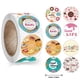 thumbnail image 1 of Pegatinas de Donuts hechas a mano, 8 diseños, etiquetas para pasteles, pan y hornear, 100-500 unidades, 1 of 4