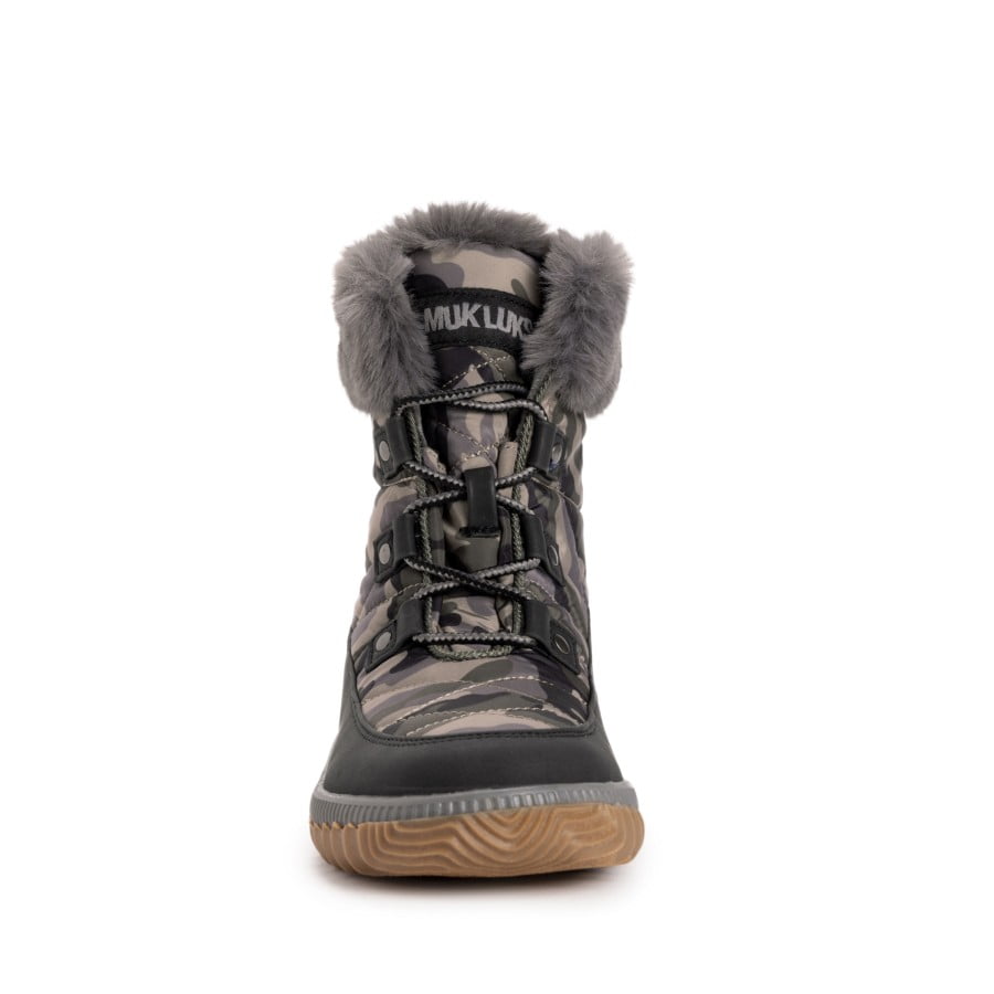 MUK LUKS Women's Winnie Waverly Boots, Camo, 7