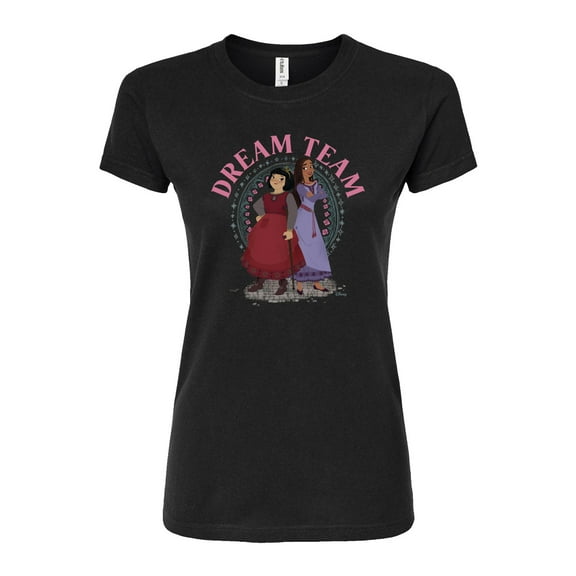 Disney Wish - Dream Team - Juniors Fitted Graphic T-Shirt