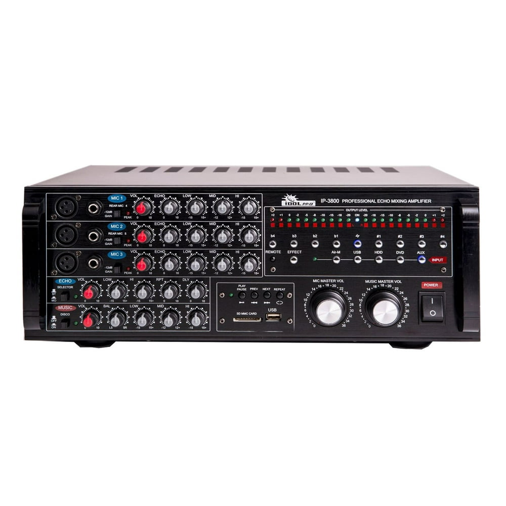 IDOLpro 1300W Professional Karaoke Digital Echo Mixing Amplifier