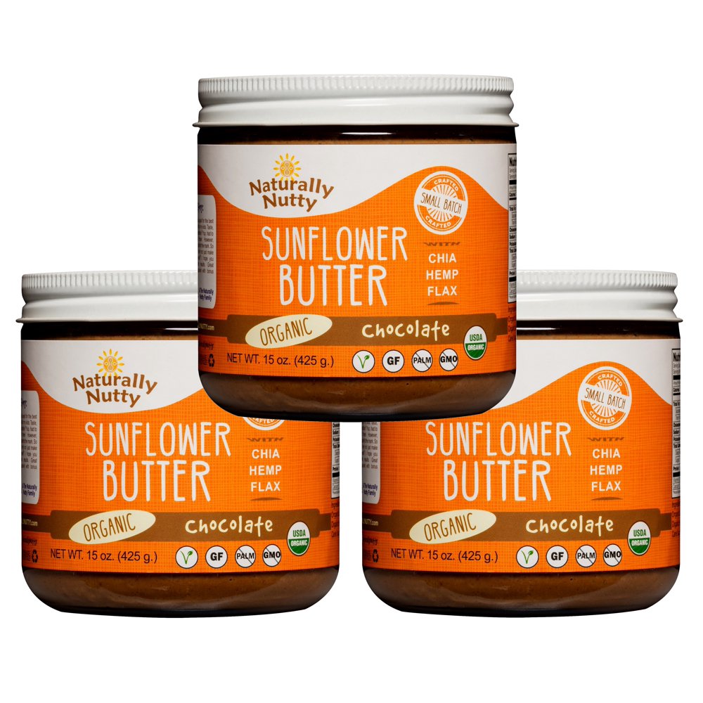 Naturally Nutty Organic Chocolate Sunflower Butter 15 Ounce Jar 3