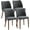 4Pcs Linen | Dark Gray, variant on LIZHOUMIL Set of 2 Contemporary Dining Chairs, Padded Linen Seats, Wooden Legs