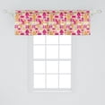 thumbnail image 2 of Ambesonne Urban Window Valance, Northern City Architecture, 42" x 18", Marigold Magenta Blush, 2 of 3