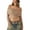 Apricot, variant on Women’s Knit Crop Tops Fashion Off Shoulder Solid Color Long Sleeve T-Shirts Cropped Sweater