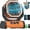 Orange-20000mAh, variant on Battery Operated Fan Portable Battery Powered Camping Tent Fan with LED Lantern Light 20000mAh Rechargeable, Oscillating, 360° Rotating Hanging Hook, Cordless for Desk, Travel(Orange)