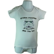 Storm Pooper Funny Baby Romper White Size 12-18 Months