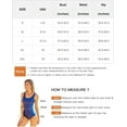 thumbnail image 6 of Women’s Ribbed One Piece Swimsuits Modest Swim Dress Tummy Control Adjustable Straps Bathing Suit with Pockets, 6 of 9