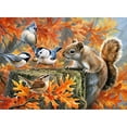 thumbnail image 1 of 3 hilos DIY bordado completo pájaro y ardilla estampado punto de cruz decoración del hogar Hugtrwg Para estrenar, 1 of 1