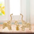 thumbnail image 3 of Conjunto de estatuas de Decoración Colección de artesanía decorativa 6 piezas Sunnimix Figurilla de elefante, 3 of 6