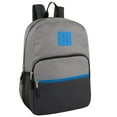 thumbnail image 4 of 24 Pack Multipocket Backpacks with Front Zippered Pockets and Side Mesh Pockets in Gray & Navy Color Pack, 4 of 8