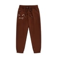 thumbnail image 7 of Hessimy Toddler Boys Girls Spring Summer Cartoon Print 2Pcs Long Sleeve Sweatshirt Tops Pants Warm Sweatsuit, Warm Sweat Comfort(Brown,12-13 Years), 7 of 7