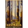 thumbnail image 3 of Vintage Apple Collection 16x24 Black Modern Framed Museum Art Print Titled - Australia Trees, 3 of 5
