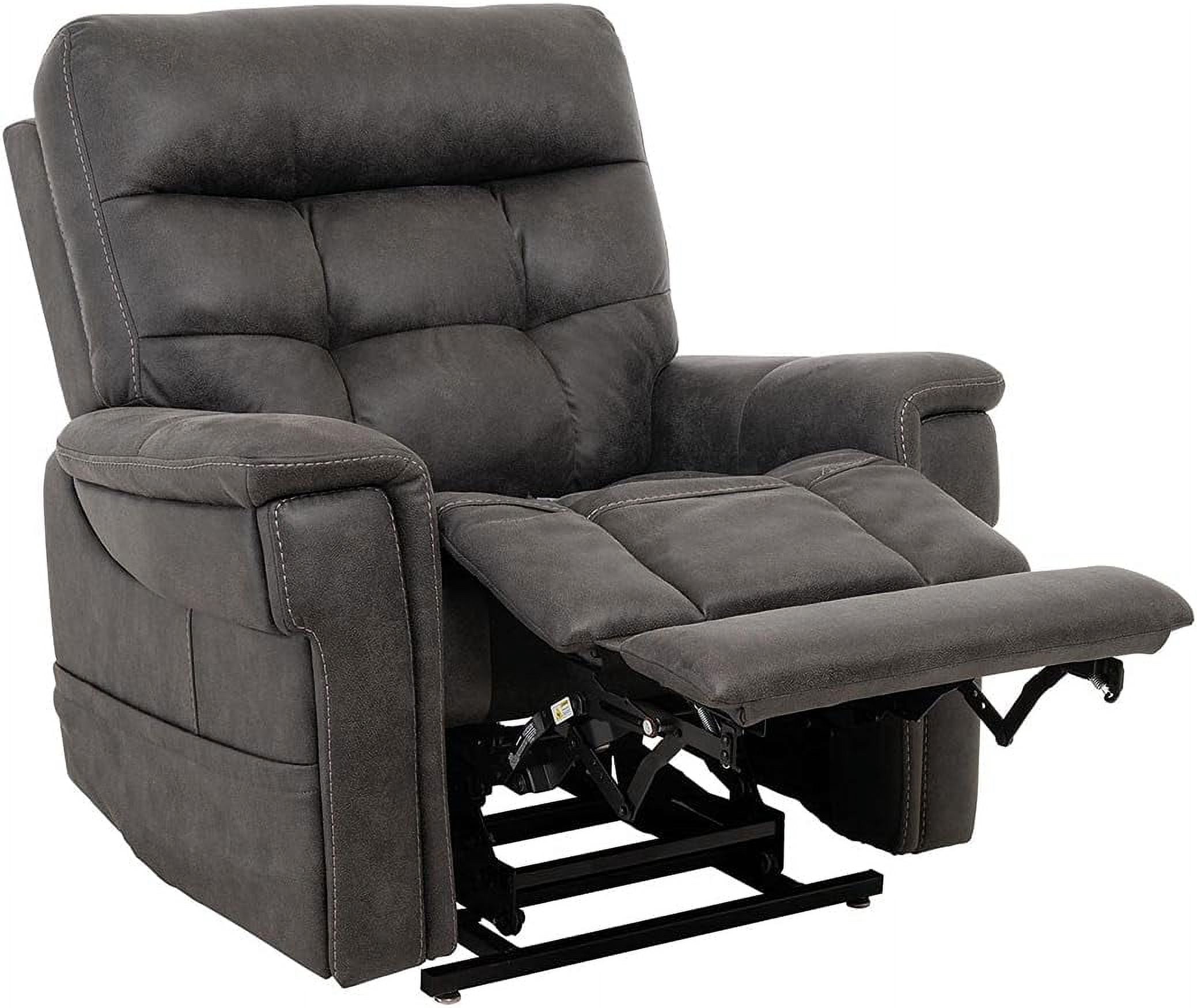 Pride Mobility Radiance Recliner Lift Chair with 3 Heating Pads, 400 lbs Capacity, Silver