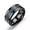 black blue silk, variant on Men's Ring Punk Ring Wedding Ring Finger Jewelry Stainless Steel Ring Creative --silver blue silk-9