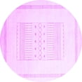 thumbnail image 1 of Ahgly Company Indoor Round Solid Purple Modern Area Rugs, 7' Round, 1 of 4