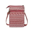 thumbnail image 4 of LAVA Small Crossbody Purse for Women Men Canvas Cell Phone Wallet Bags with Adjustable Shoulder Strap (Red), 4 of 11